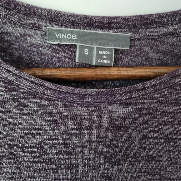 VINCE Heather Long Sleeve Tee - Picture 2 of 4